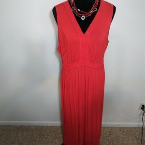 Missy's XXL long red dress